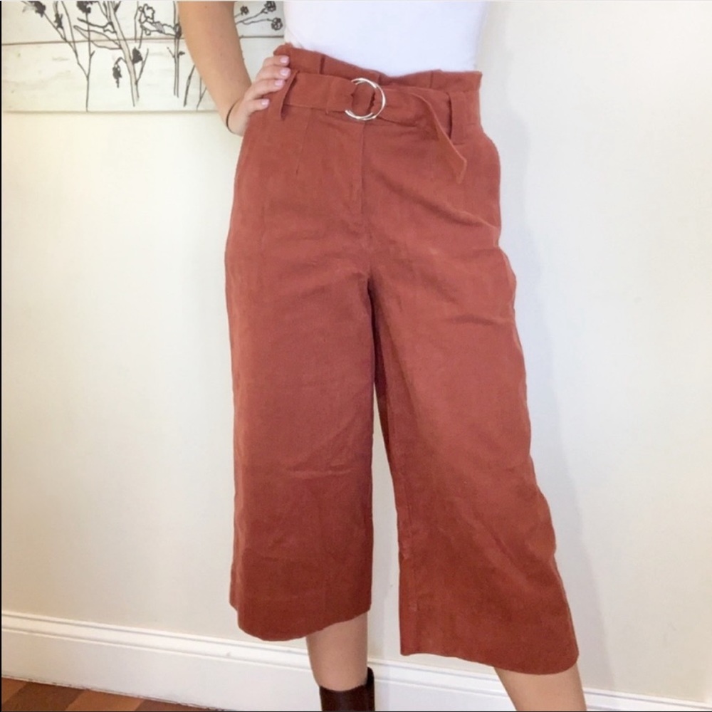 Petal Roz 'Fayre' Corduroy Wide Leg Crop Pants